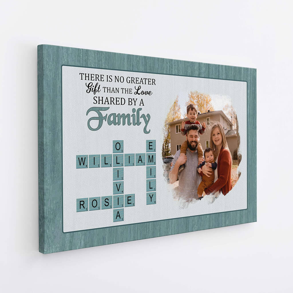 3540CUS2 there is no greater gift than family photo canvas personalized family gifts