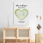 3681CUS3 where it all began map canvas  customized presents for couple
