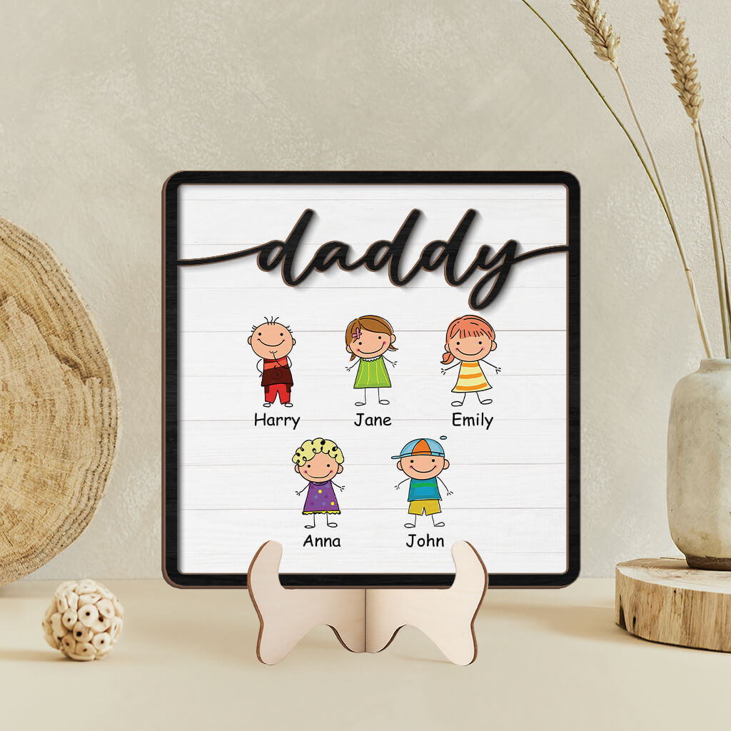 3770QUS2 grandma mommy kids wooden plaque personalized gifts for grandma 3770Q5I5A