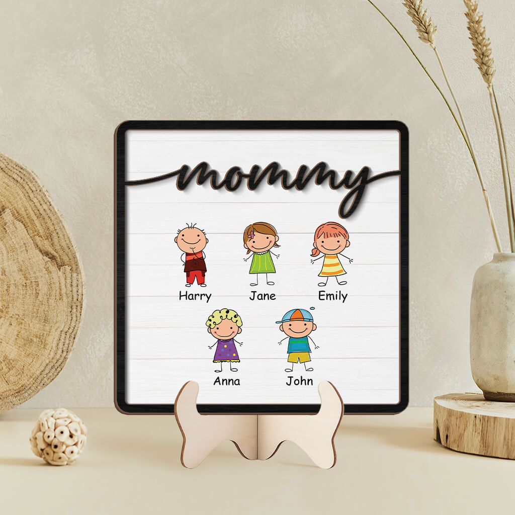 3770QUS2 grandpa daddy kids wooden plaque personalized gifts for grandpa 3770Q5I5B