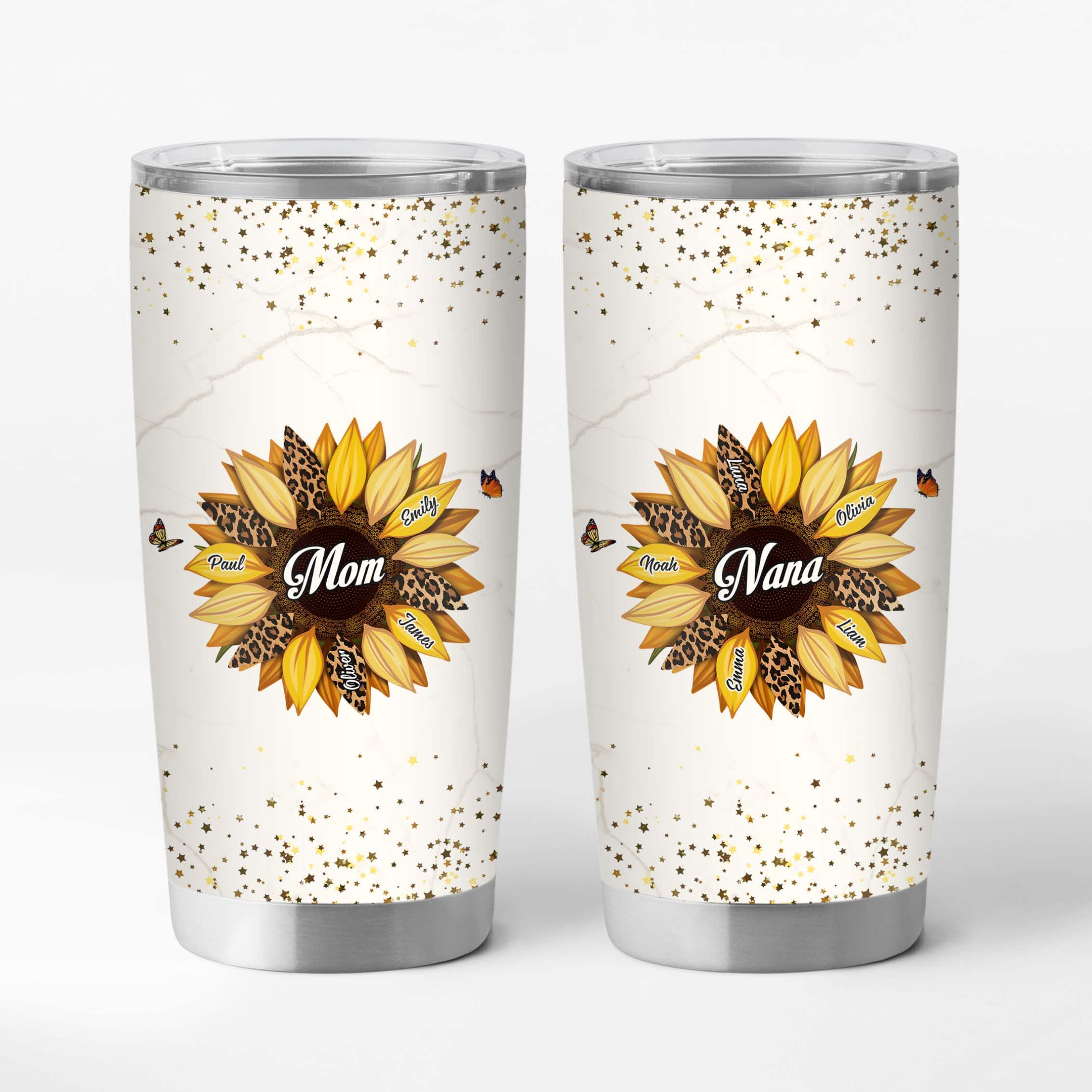 3827TUS1 personalized 20 oz tumbler sunflower gifts for nana mom 3827T5E3A
