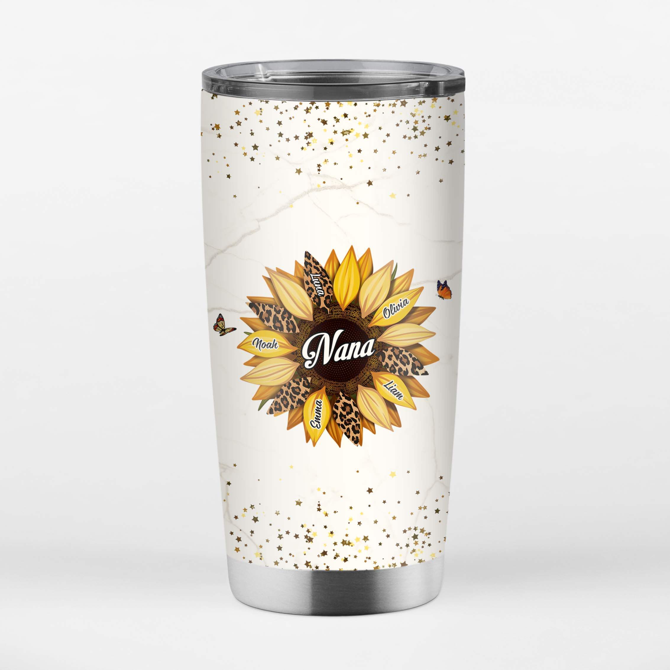 3827TUS3 personalized 20 oz tumbler sunflower gifts for nana mom 3827T5E3A