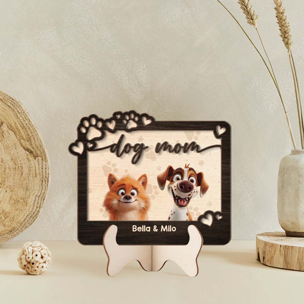 3892QUS2 personalized dog mom gifts custom wooden plaque 3892Q5L5C