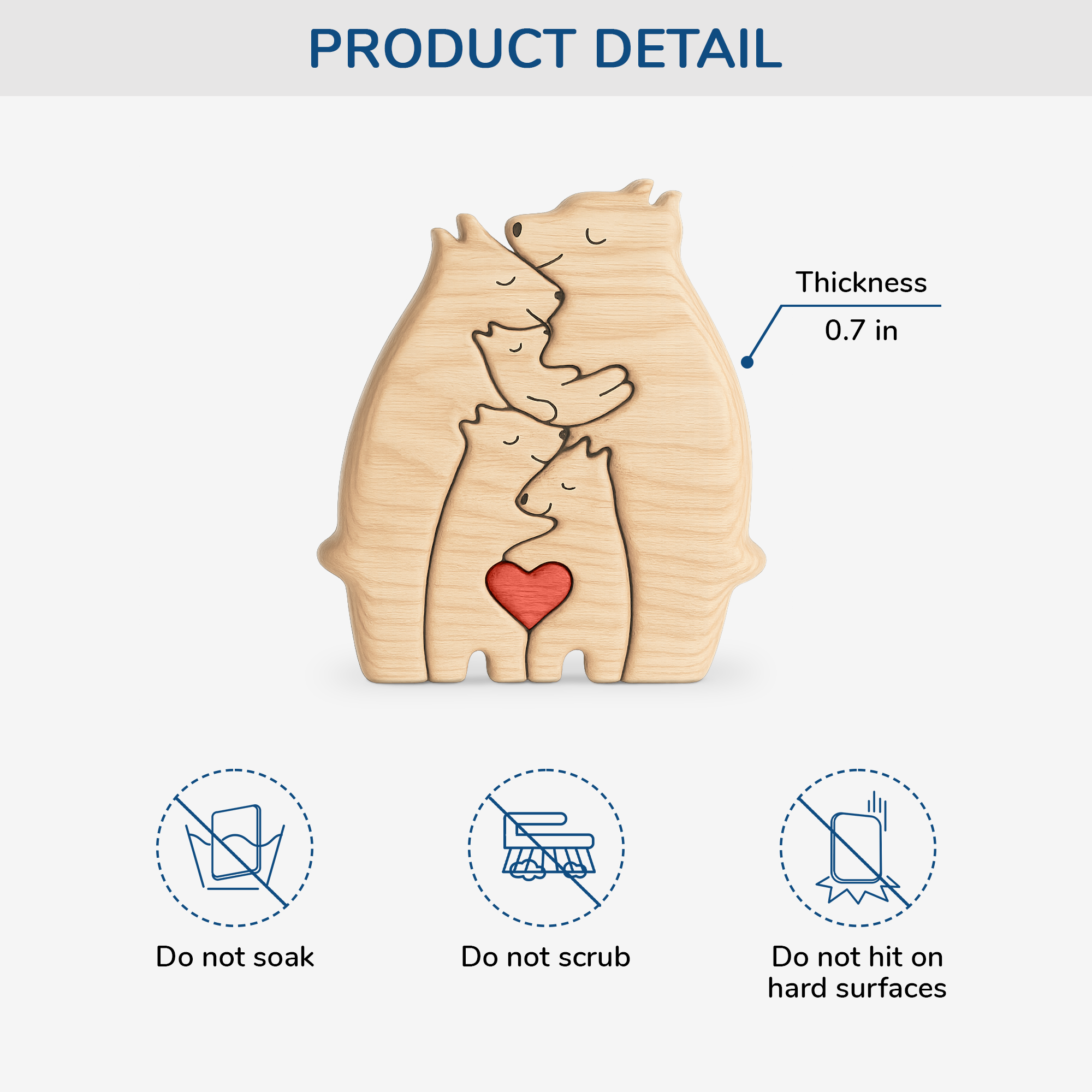 5245QUS3 personalized family gifts family bear wooden puzzles 5245Q_5dac1487 fee5 4fcc 9eea b9c036b41c5a