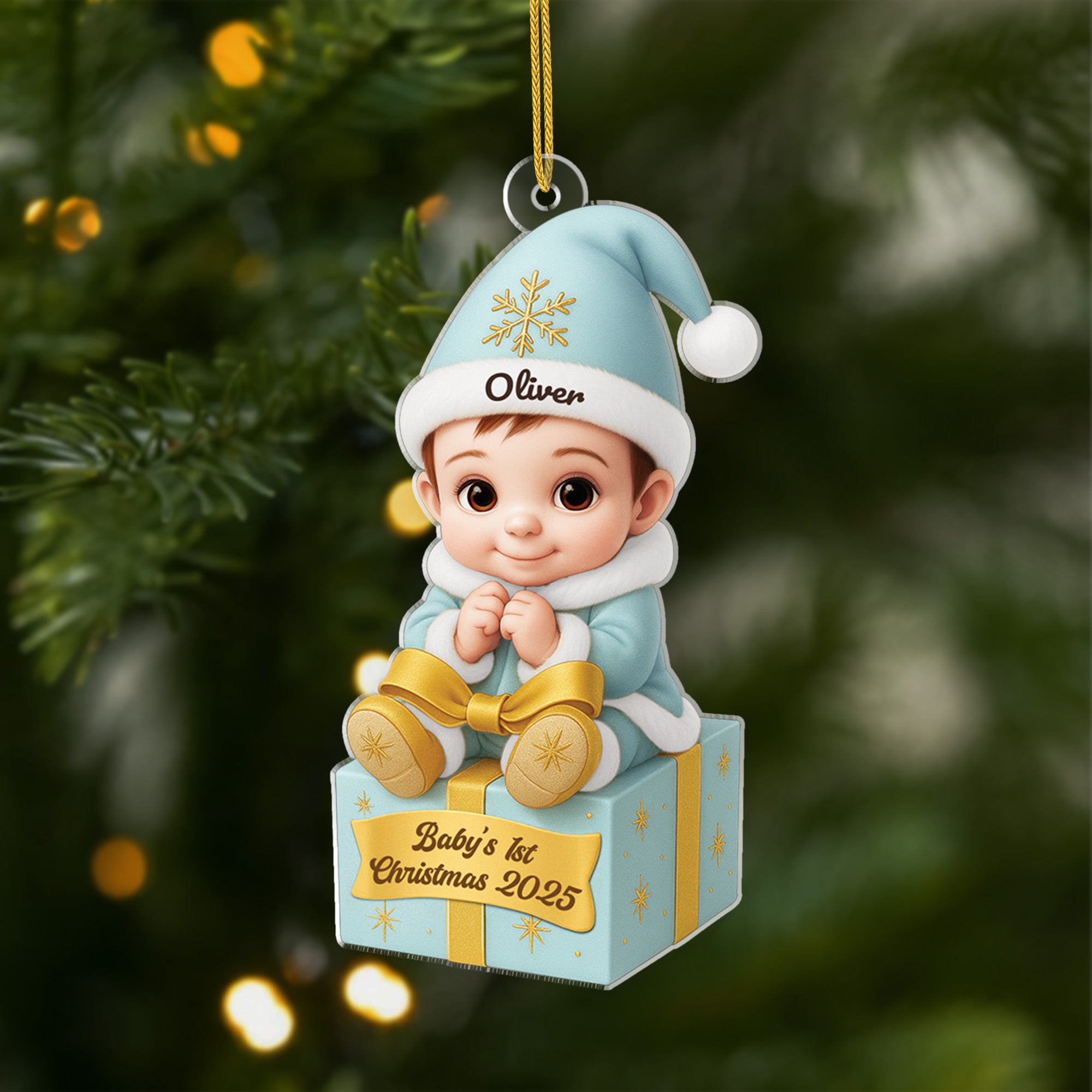 5939OUS1 3d printing effect acrylic christmas ornaments for newborns personalized kids gifts 5939O3HMK