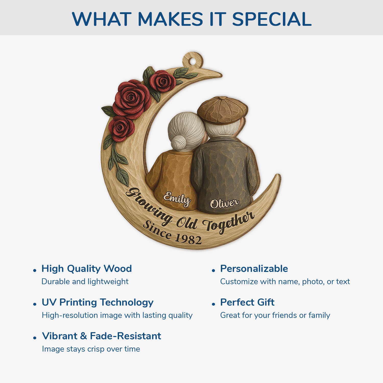 6321OUS4 custom 1 layered wood couple ornament from our first kiss till our last breath 6321O3V5G