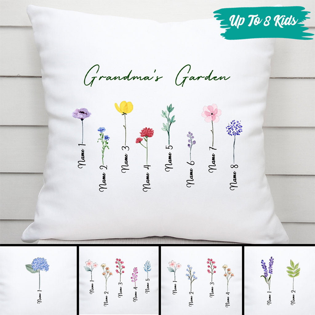 0065P340AUS2 Customized Pillows Presents Flower Grandma Mom