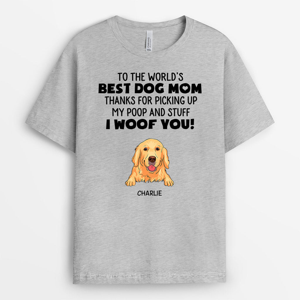 0217A160CUS2 Customized T shirts Presents Dog Lovers Text