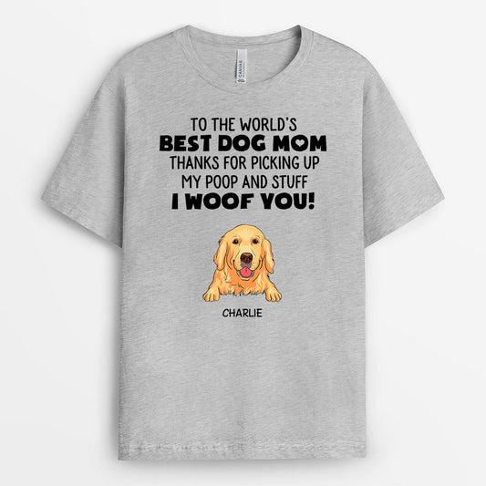 0217A160CUS2 Customized T shirts Presents Dog Lovers Text