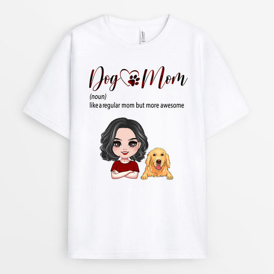 0218A260CUS1 Customized T shirts presents Dog Grandma Mom Dog