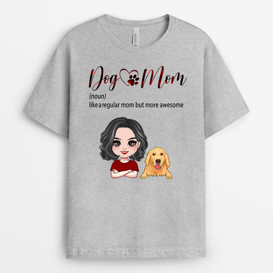 0218A260CUS2 Personalized T shirts gifts Dog Grandma Mom Dog