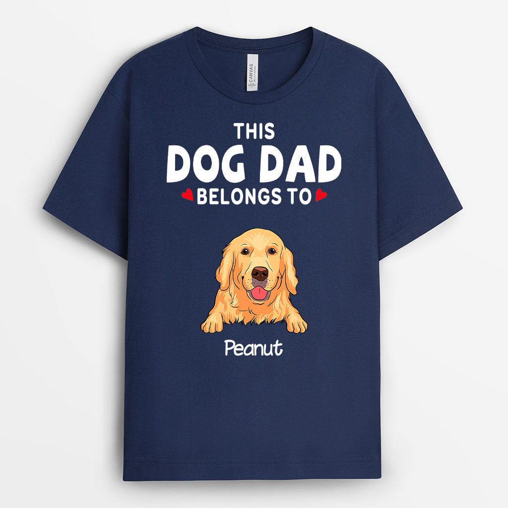 0234A240DUS2 Personalized T shirts presents Dog Grandpa Dad