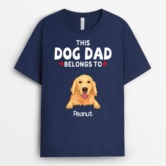 0234A240DUS2 Personalized T shirts presents Dog Grandpa Dad