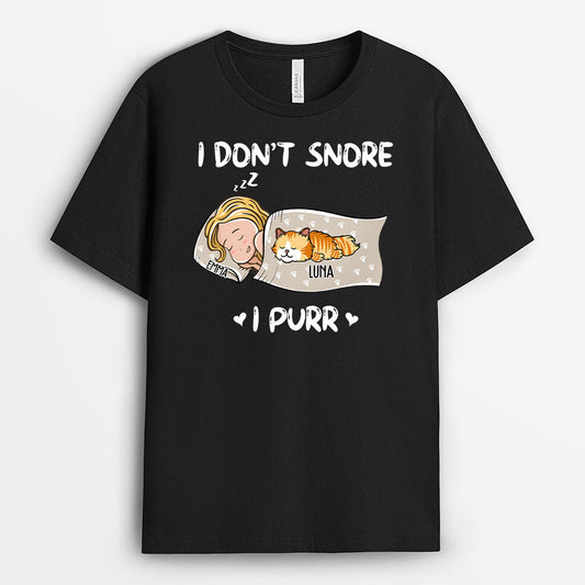 0243A247DUS1 Customized T shirts gifts Cat Lovers Sleep