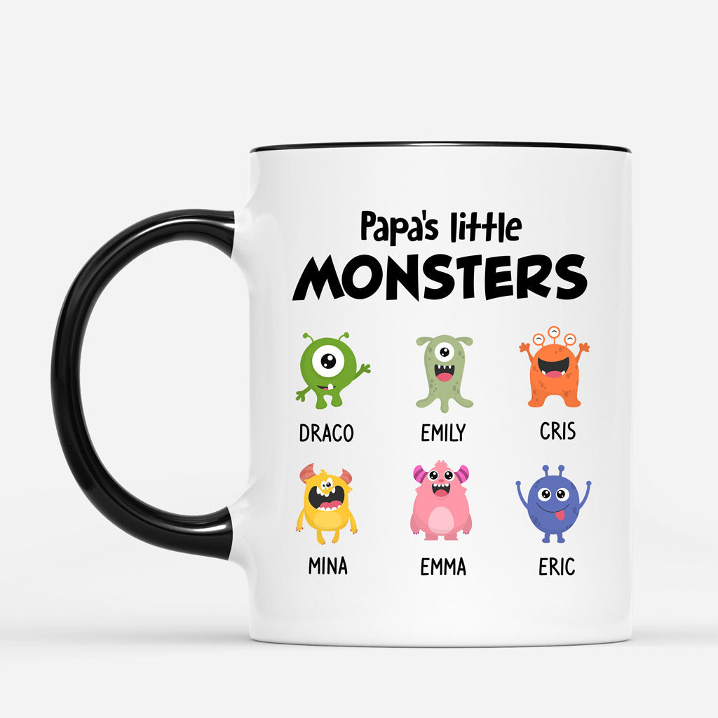 0308M268BUS2 Personalized Mug Gifts Monster Papa Grandpa