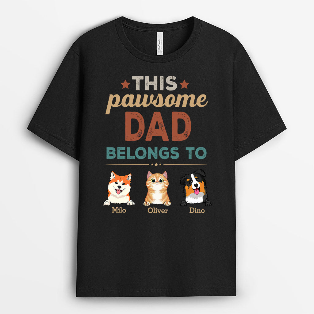 0318A940BUS1 Customized T shirts presents Dog Lovers Text