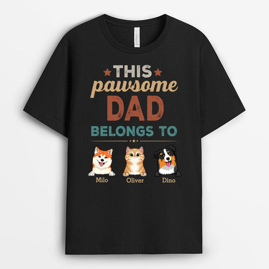 0318A940BUS1 Customized T shirts presents Dog Lovers Text