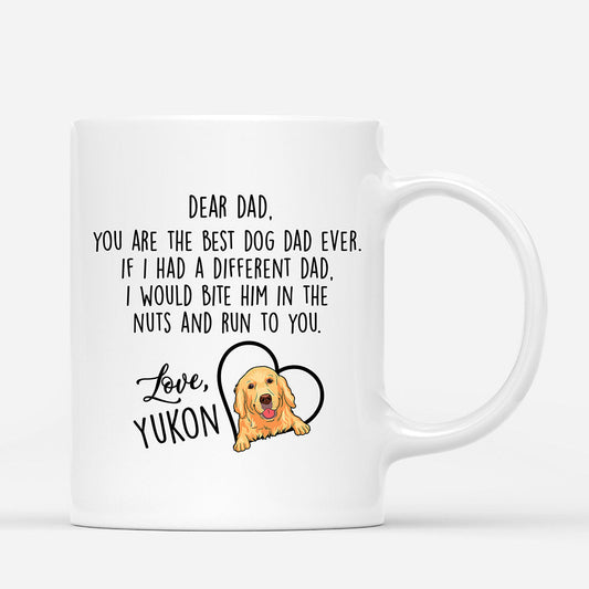 0338M950CUS1 Customized Mug Gifts Dog Grandpa Dad Text