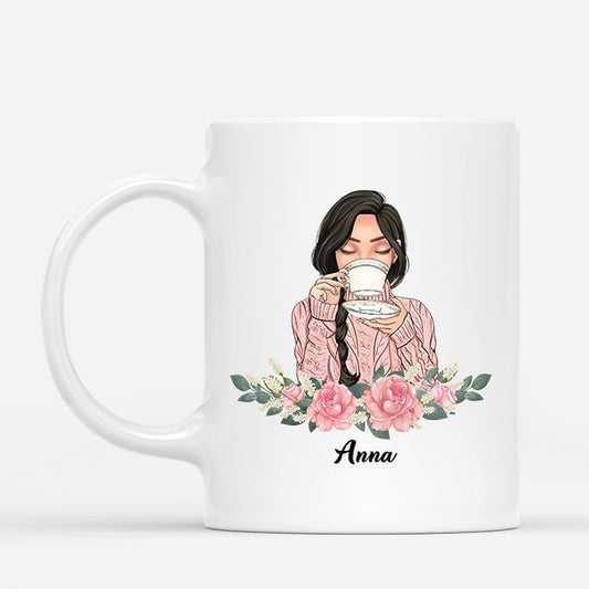 0361M167AUS1 Personalized Mug Gifts Woman Grandma Mom Text