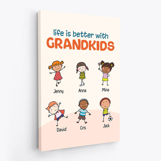 0369C267IUK2 Customized Canvas  Kid Grandma Mom