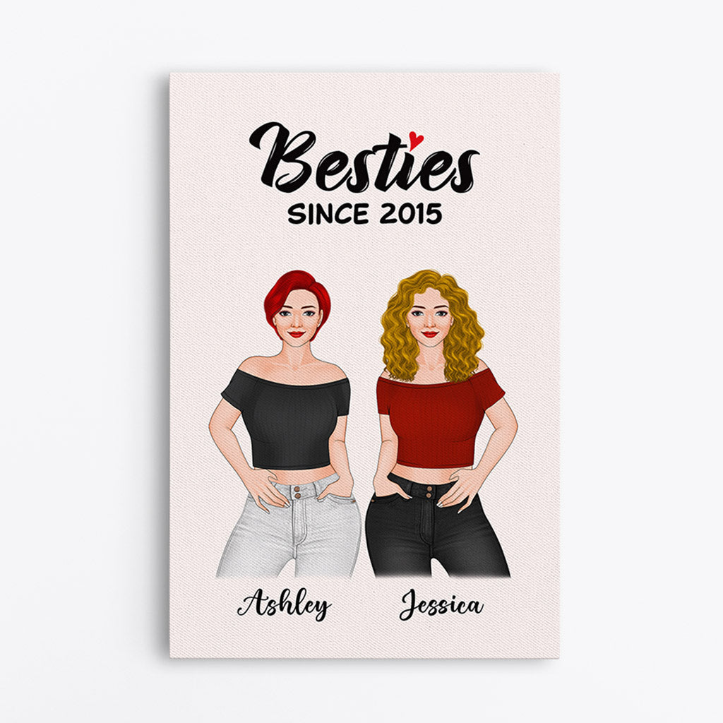 0370C267FUS1 Personalized Canvas Gifts Besties