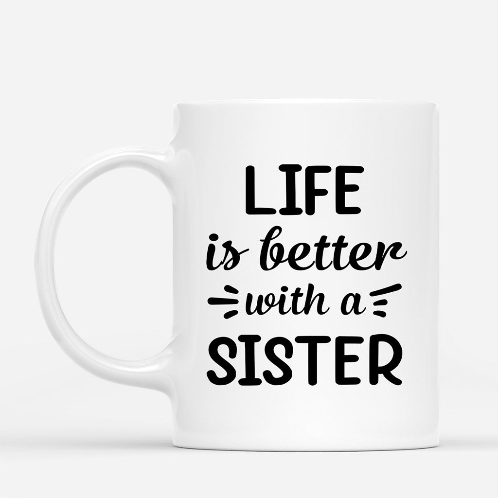 0382M207EUS4 Personalized Mug Gifts Woman Besties Text