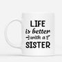 0382M207EUS4 Personalized Mug Gifts Woman Besties Text