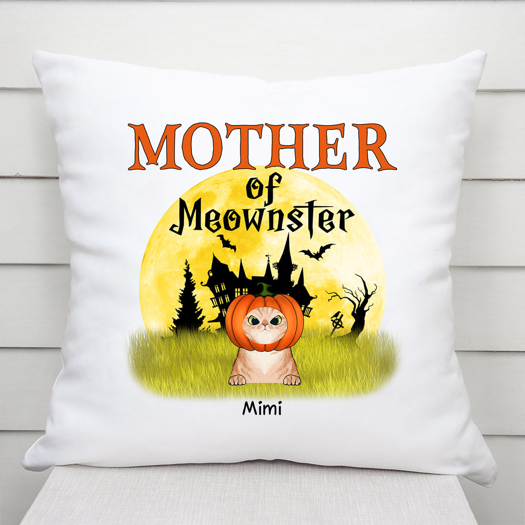 0448A538DUS1 Personalized Pillow Gifts Cat Mom Halloween