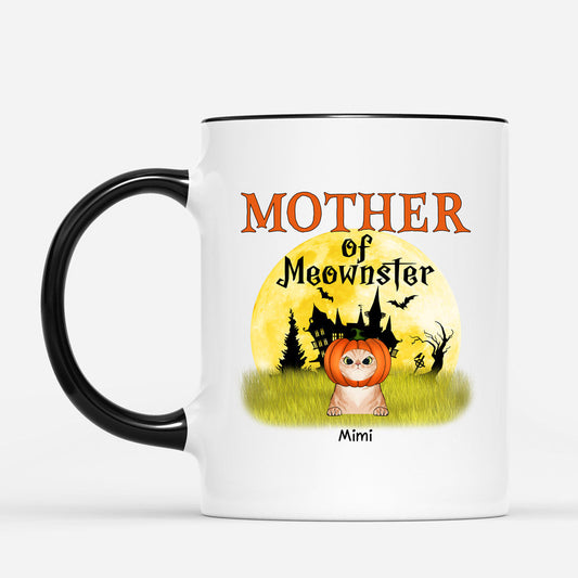 0448M538DUS1 Personalized T Shirts Gifts Cat Mom Halloween