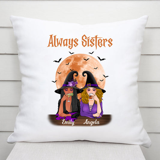 0449P545FUS2 Customized Pillows Presents Besties BestFriends Halloween