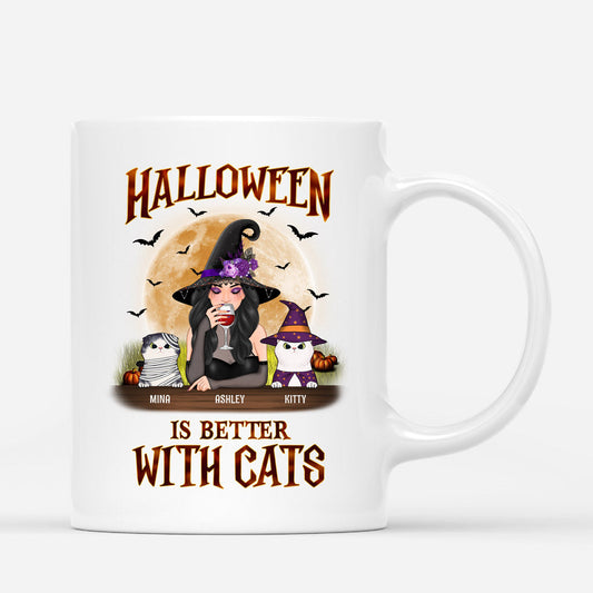 0452M235DUS2 Customized Mug Gifts Cat Mom Halloween