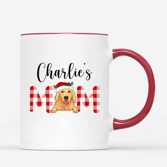 0498M597CUS2 Personalized Mug Gifts Dog Papa Mom Christmas