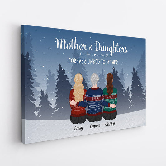 0512CUS2 Personalized Canvas Gifts Mother Grandma Mom Christmas