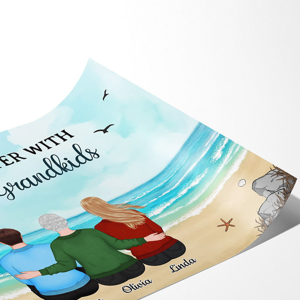 0514SUS2 Personalized Posters Gifts Grandkids Grandma Grandpa Christmas