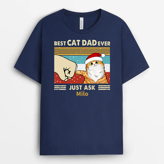 0528AUS1 Personalized T shirts Gifts Cat Cat Lovers Christmas