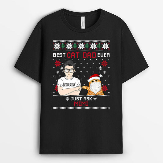 0530AUS1 Personalized T shirts Gifts Cat Cat Lovers Christmas