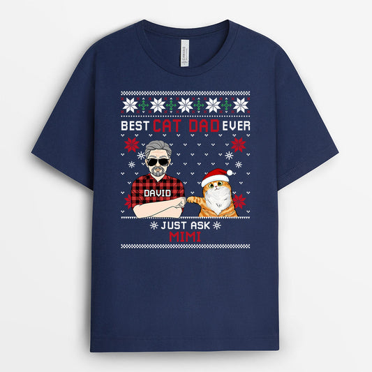 0530AUS2 Personalized T shirts Gifts Cat Cat Lovers Christmas