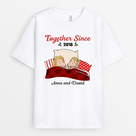 0537AUS1 Personalized T shirts Gifts Couples Couples Lovers