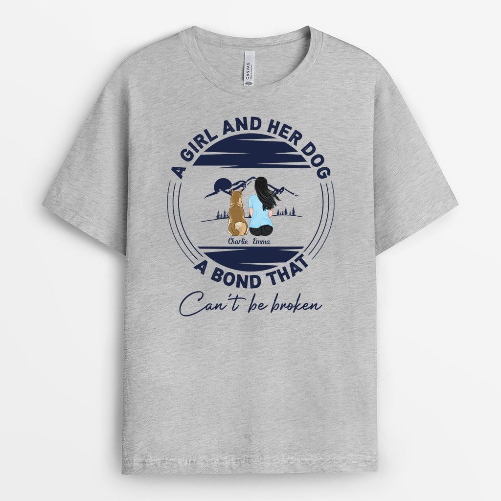 0548AUS1 Personalized T shirts Gifts Sitting Dog Dog Lovers