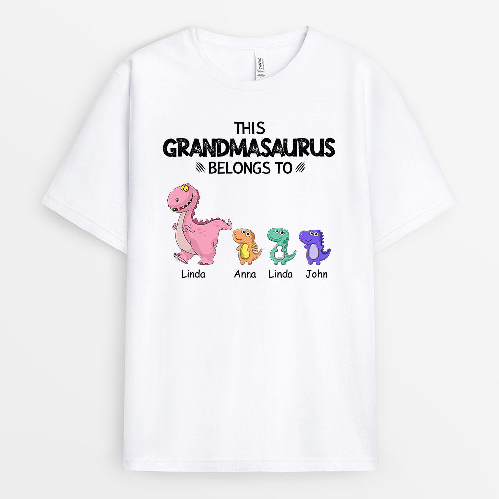 0636AUS1 Personalized T shirts Gifts Dinosaurs Grandma Mom