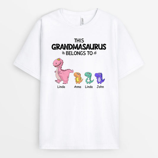 0636AUS1 Personalized T shirts Gifts Dinosaurs Grandma Mom