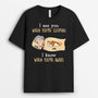 0672Aus2 Personalized T shirts Gifts Sleeping Boys Cat Lovers