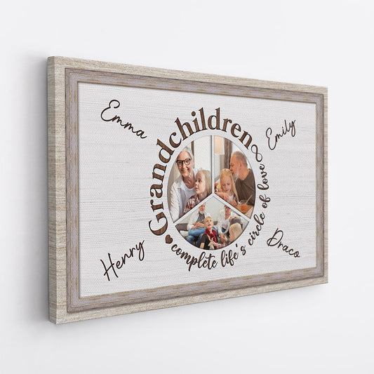 0747Cus2 Personalized T shirts Gifts Grandparents Grandpa Grandma