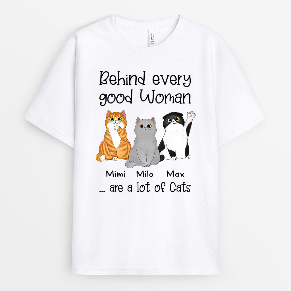 0763AUK2 Personalised T shirts Gifts Cat Cat Lovers