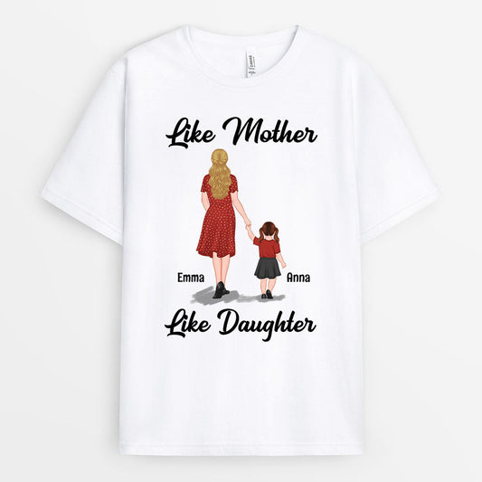 0766AUS1 Personalized T shirts Gifts Holding Hands Grandma Mom