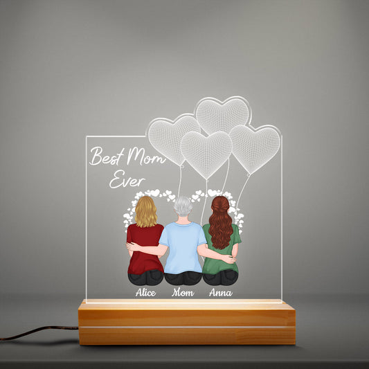 0778LUS3 Personalized 3D LED Light Gifts Mother Grandma Mom