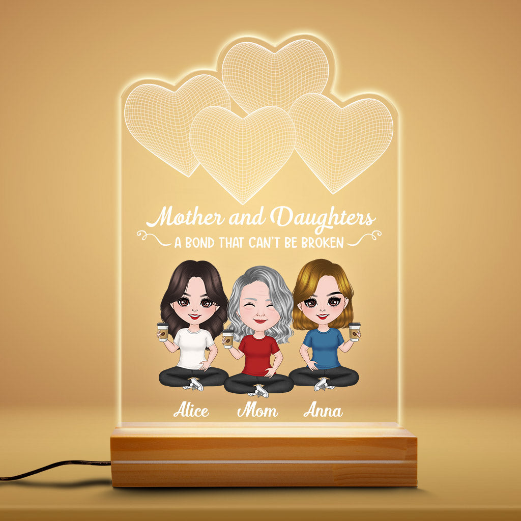 0785LUS1 Personalized 3D LED Light Gifts Mother Grandma Mom