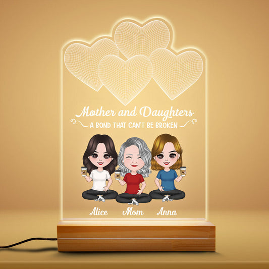 0785LUS1 Personalized 3D LED Light Gifts Mother Grandma Mom