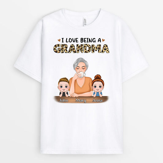 0800AUS1 Personalized T shirts Gifts Leopard Grandma Mom_70848618 194e 4d3d bd02 0e909bdf9a91