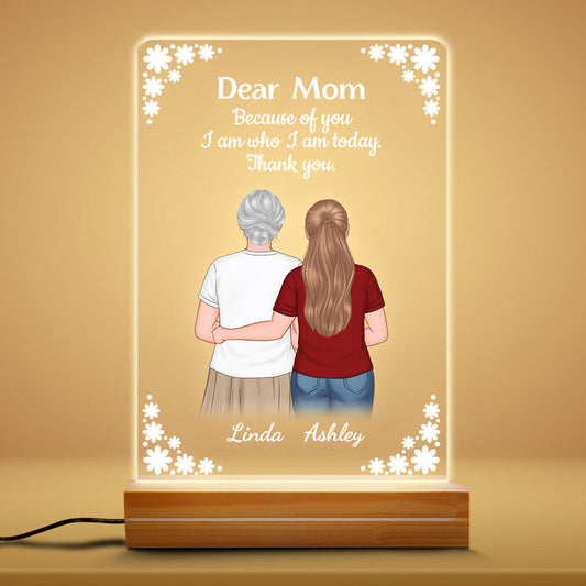 0802LUS1 Personalized 3D LED Light Gifts Mother Grandma Mom